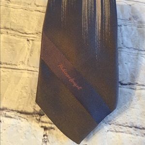 VINTAGE PHILIPPE LONGET GREY PATTERN TIE